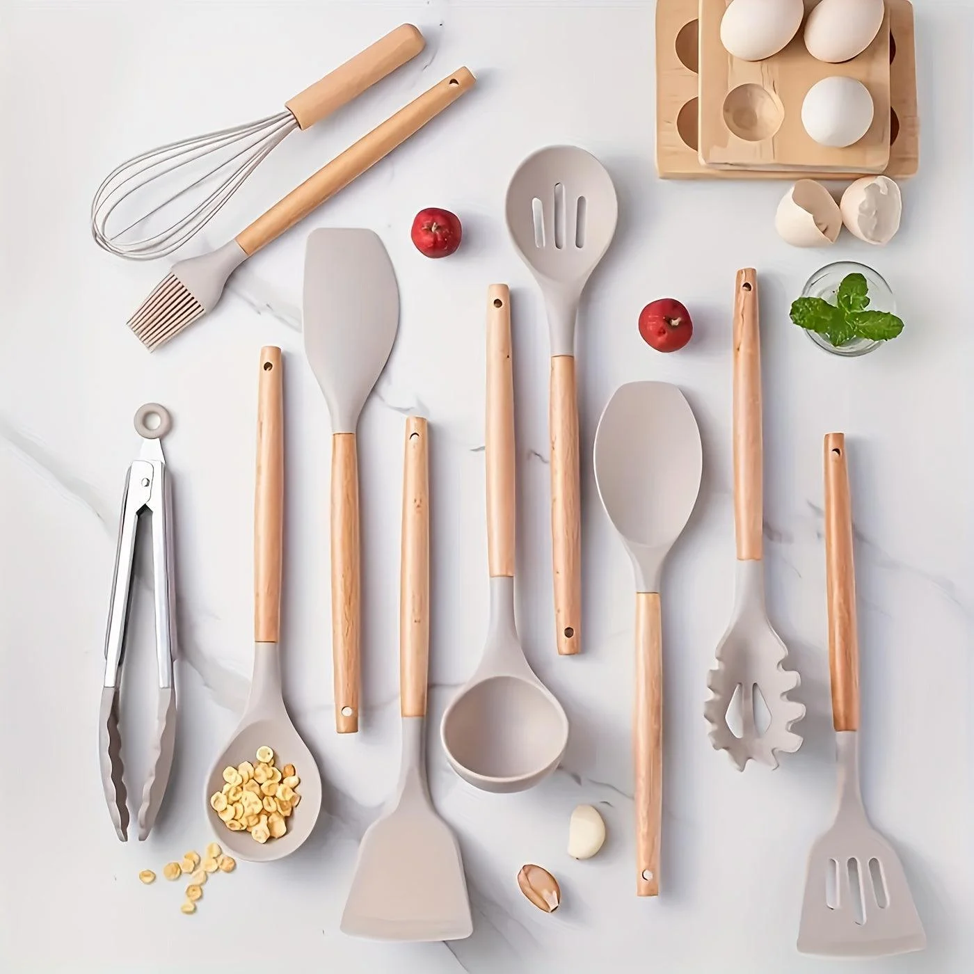 Kitchen Tool Set - Silicone - Non-stick - Heat Resistant -  - #tag1#