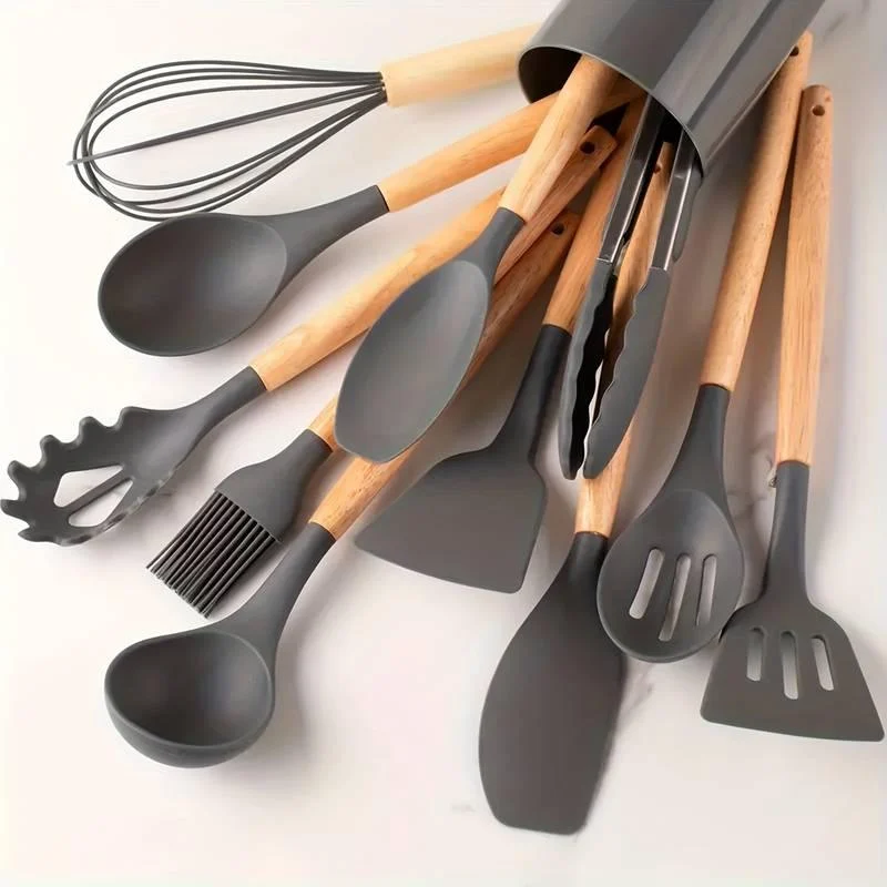 Kitchen Tool Set - Silicone - Non-stick - Heat Resistant -  - #tag1#