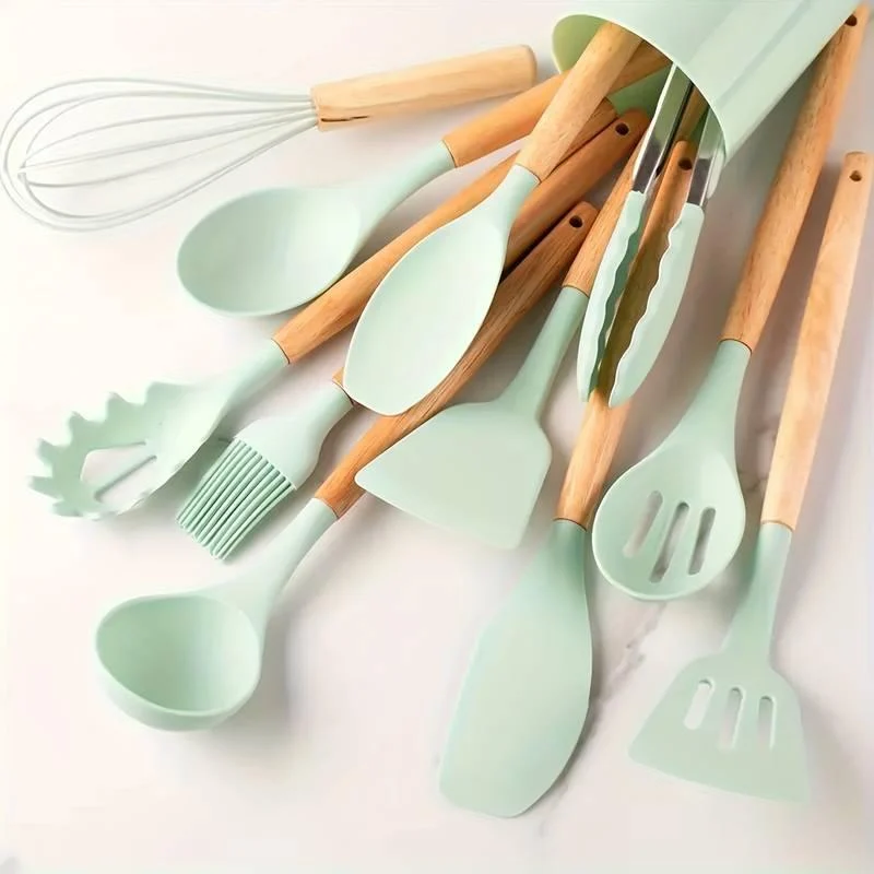 Kitchen Tool Set - Silicone - Non-stick - Heat Resistant -  - #tag1#