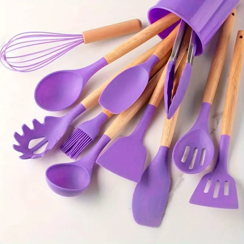 Kitchen Tool Set - Silicone - Non-stick - Heat Resistant -  - #tag1#