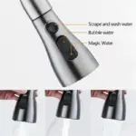 Kitchen faucet with pull out spout Brushed Nickel tag1