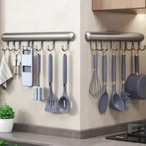Kitchen hook rack - AluHook stainless steel