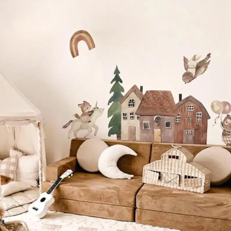Kleine Stadsmuur Emblemen Dieren Vinyl Noordse Stijl Muurstickers Schil En Stok Voor Kinderkamer Kinderkamer Home Art.jpg f0678950 1294 4122 85d5 fa1dbe58d761