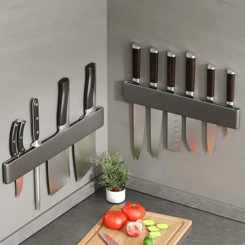 Knife_holder_-_Knifey_-_Stainless_steel_-_Multifunctional_Rack_-_-_tag1_-4287685 Knife holder Knifey Stainless steel Multifunctional Rack tag1
