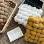 Knotted cushion Soft Nordic Elastic Home decoration tag1