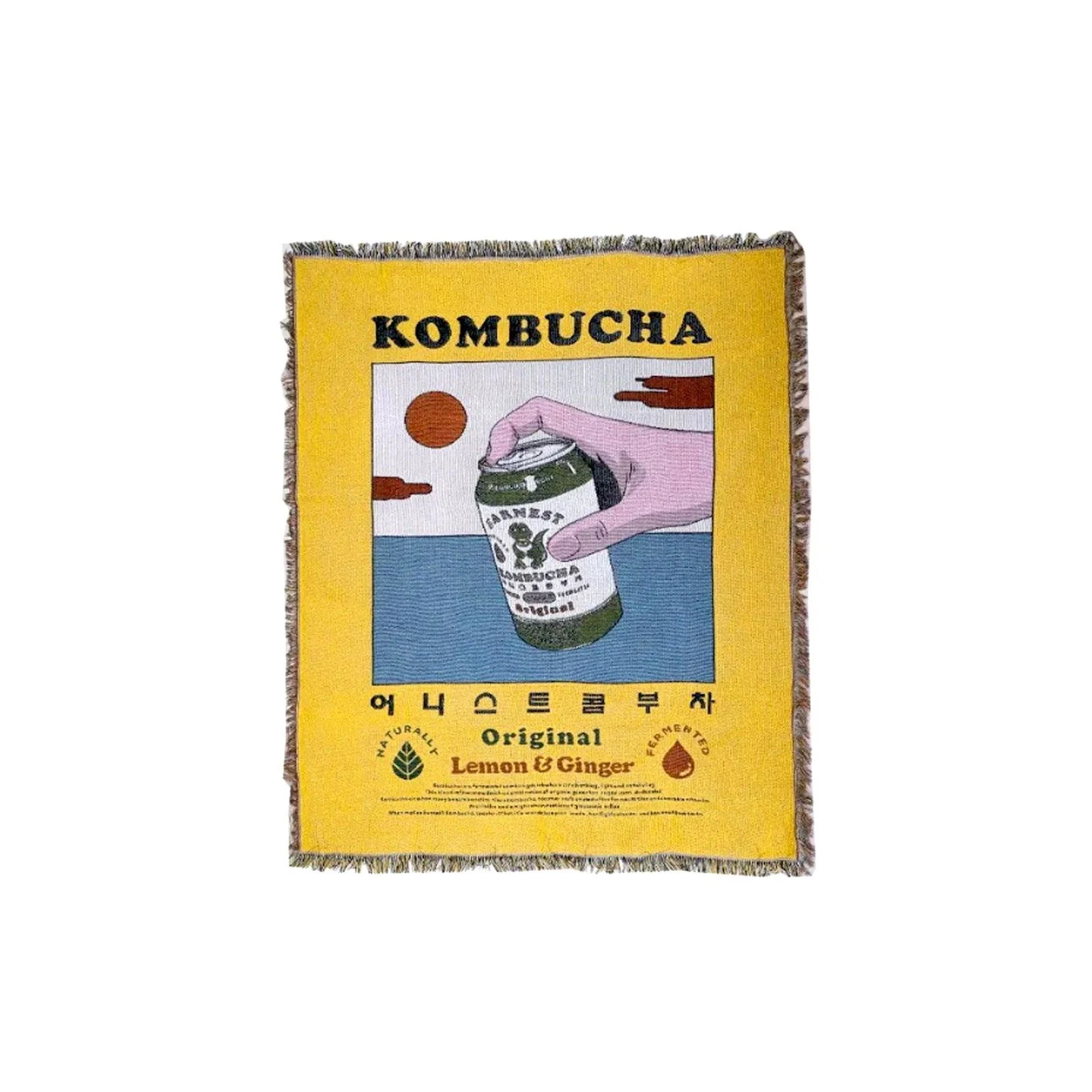 Kombucha Art Throw Blanket -