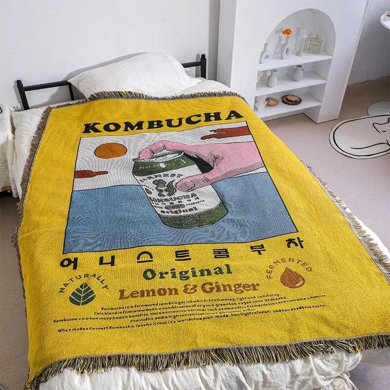 Kombucha Art Throw Blanket -