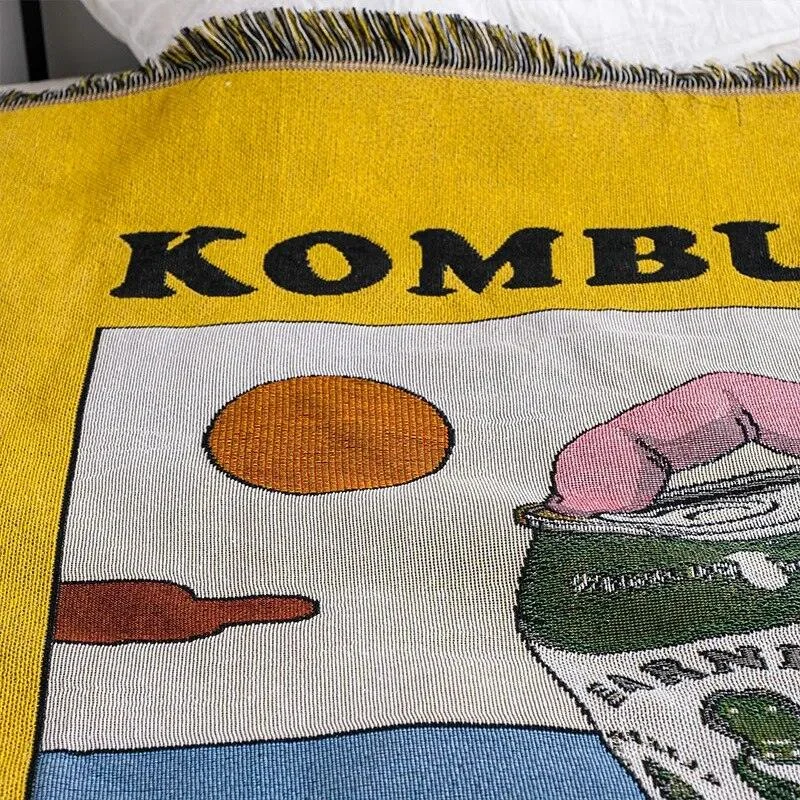 Kombucha Art Throw Blanket -