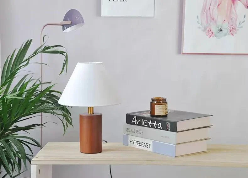 Korean Retro Lamp Wooden Lighting Bedroom Decoration Home -