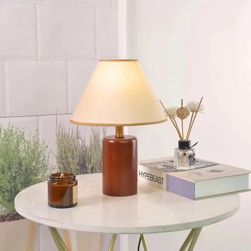 Korean Retro Lamp Wooden Lighting Bedroom Decoration Home -