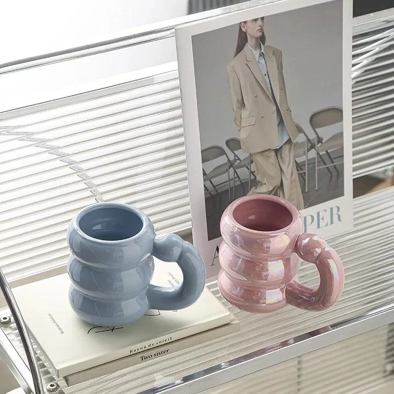 Korean Style Aesthetic Cute Mug Cerami -