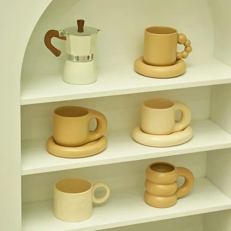 Korean Style Ceramic Aesthetic Mugs Nordic -