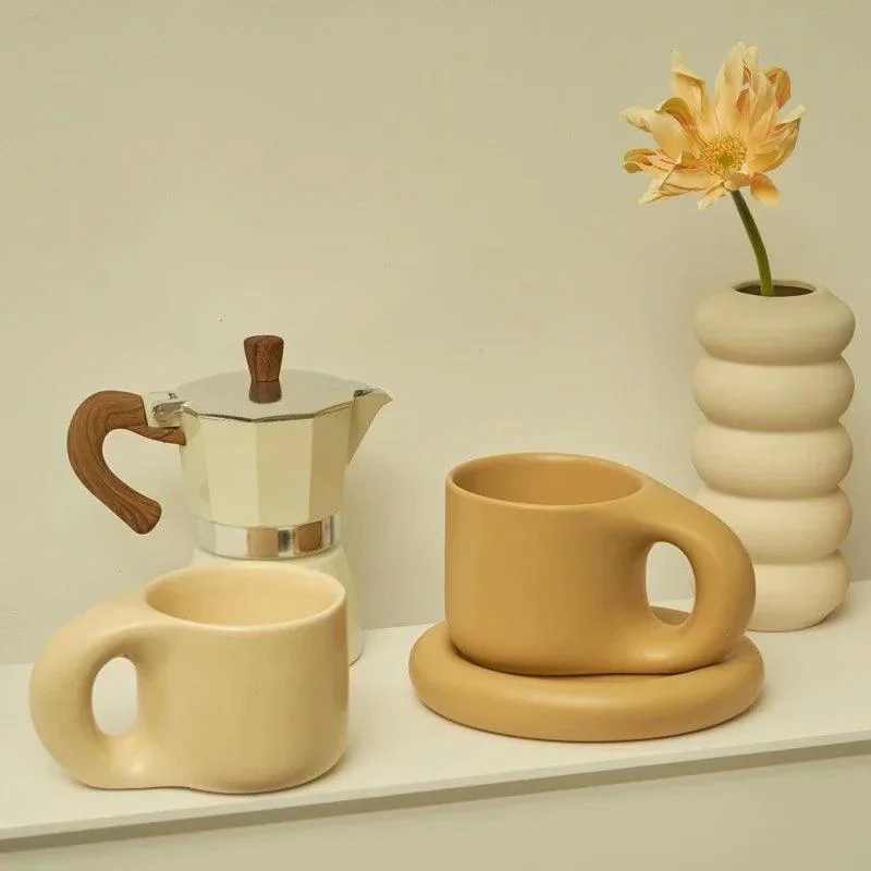 Korean Style Ceramic Aesthetic Mugs Nordic -