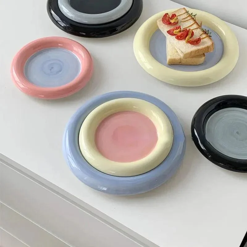Korean Style Chubby Pastel Colour Plate -  - #tag1#