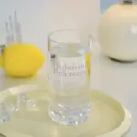 Korean Style English Lettering Glass Mug tag1
