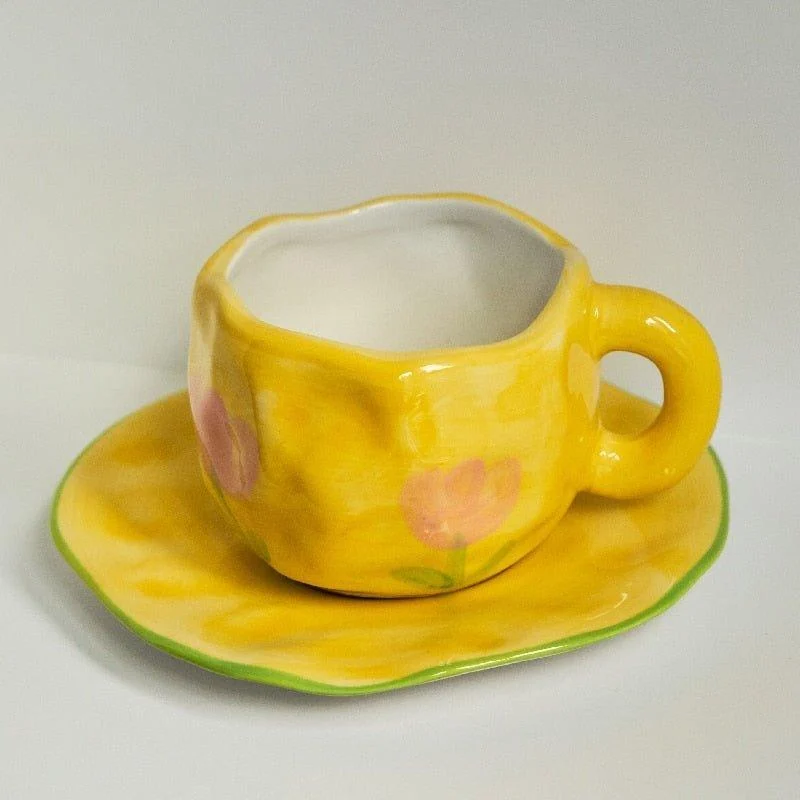 Korean Style Irregular Coffee Mug -  - #tag1#