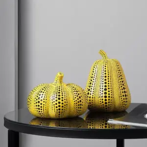 Kusama Yayoi Style Pumpkin Sculptures