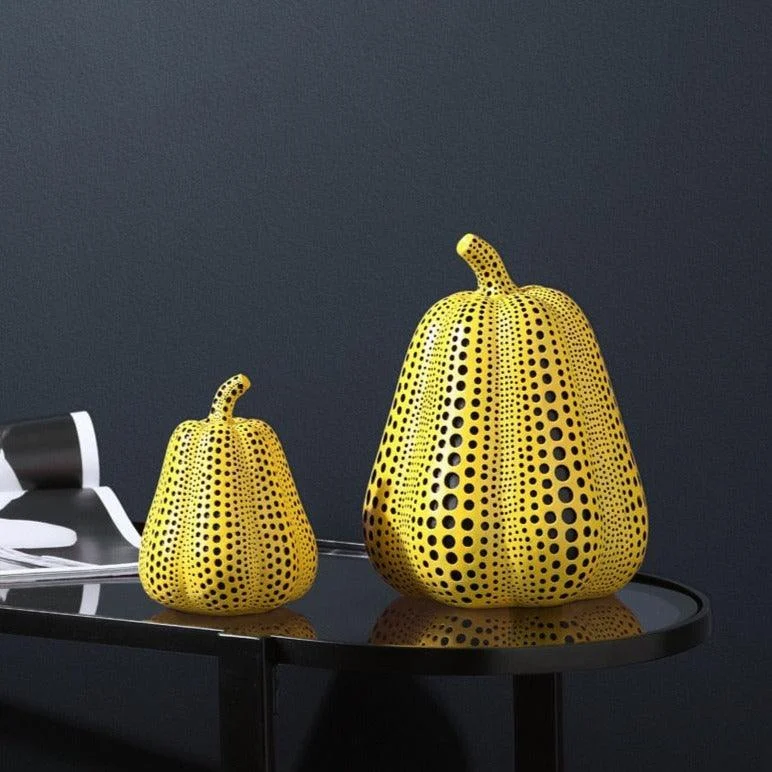 Kusama Yayoi Style Pumpkin Sculptures -