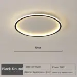 LED Ceiling Chandelier Nordic Simple Round Ceiling Lights Living Dining Room Bedroom Corridor Home Indoor Nordic 2aab65ce ee2f 4b30 800f 8139622c65a2