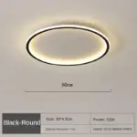 LED Ceiling Chandelier Nordic Simple Round Ceiling Lights Living Dining Room Bedroom Corridor Home Indoor Nordic 55fe15fa 0119 420d 8bde cef1495b9c87