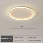 LED Ceiling Chandelier Nordic Simple Round Ceiling Lights Living Dining Room Bedroom Corridor Home Indoor Nordic 9ecbacba c2ad 4ace 8909 6e4e4bf575d0