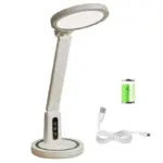 LED Clock Table Lamp USB Chargeable Dimmable Desk Lamp Plug in LED Light Foldable Eye Protection 22857d34 9bd1 4336 8c80 b678b2696c03