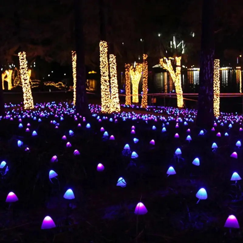 LED Outdoor Solar Garden Lights Mushroom String Lawn Lamps Waterproof Garland Landscape Decoration for Yard Path 1675f3ac 262f 4d21 a799 79130db4e0c6
