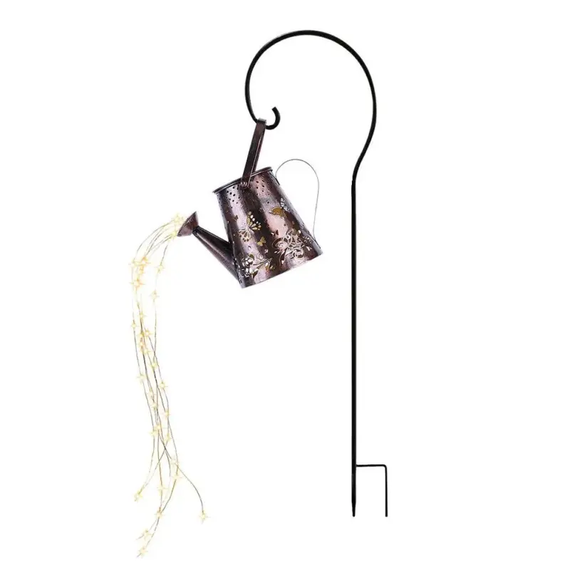 LED Solar Lamp Wrought Iron Hollow Watering Can Projector Light for Garden Walkway Yard Pathway Decoration fe8d8407 7abb 46cd af63 aed296fbf4f2
