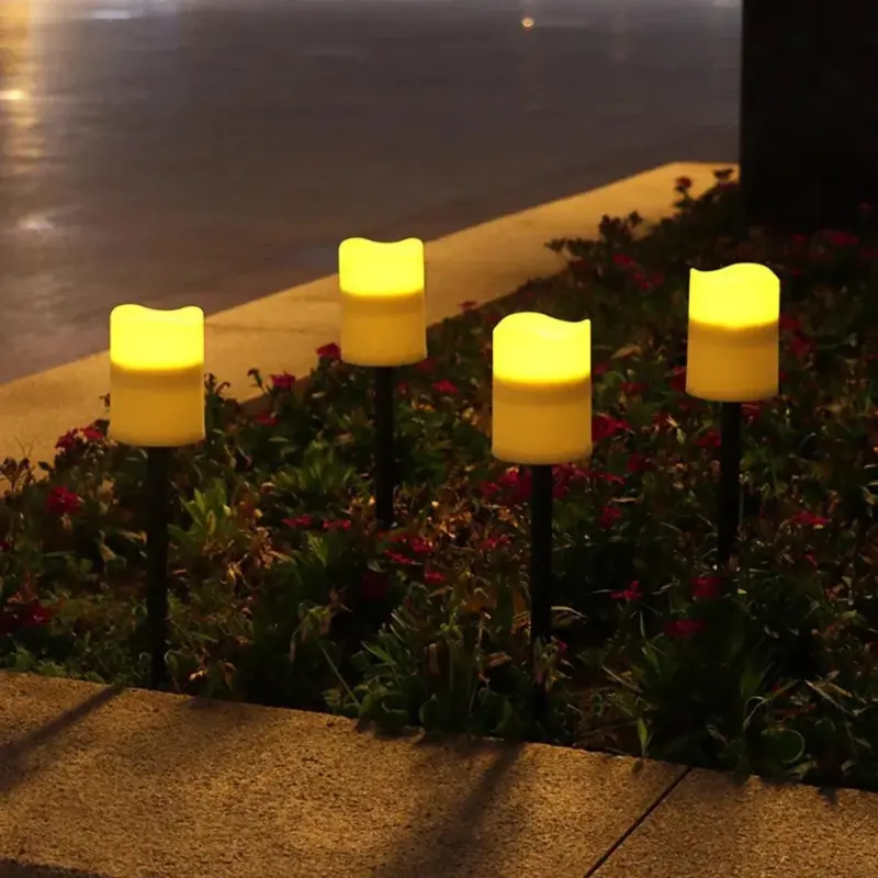 LED Solar Light Candle Flame Lamp Outdoor Garden Lawn Stakes Light for Home Courtyard Festival Garden b3b2b05d 8c70 4e93 ae8f c8542ee9b682