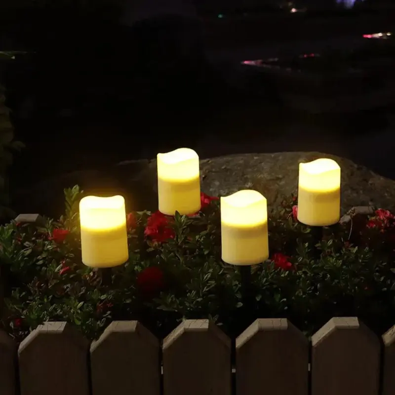 LED Solar Light Candle Flame Lamp Outdoor Garden Lawn Stakes Light for Home Courtyard Festival Garden e7f44e6f b238 459c 9873 1fd8bc0d03e7