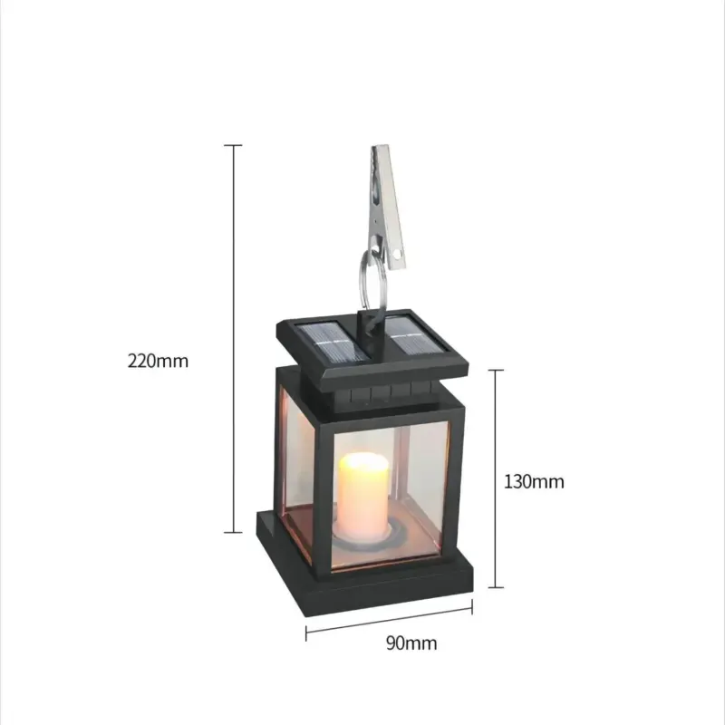 LED Solar Lights Candle Lantern Outdoor Palace Lantern Garden Lamp With Hook Landscape Lighting Floor Lights 90737168 2de3 4ff6 a09a 803225fb074c