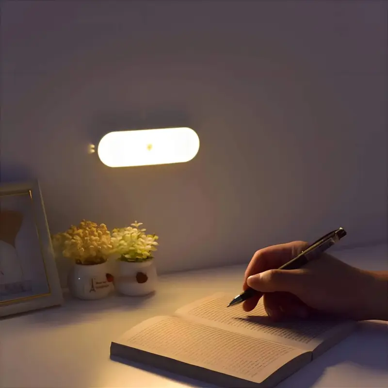 LEDUSBAufladbareKabelloseBewegungsmelderWandlampe BewegungsaktiviertesLichtWiederaufladbarMagnetischeBefestigung3