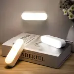 LEDUSBAufladbareKabelloseBewegungsmelderWandlampe BewegungsaktiviertesLichtWiederaufladbarMagnetischeBefestigung4