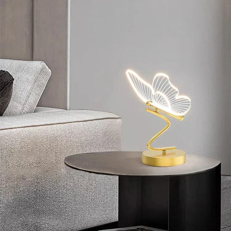 LED Butterfly Lamp - Table Lamp - Desk Lamp - Indoor Lighting with Switch - Bedroom, Living Room - Home Decoration -  - #tag1#