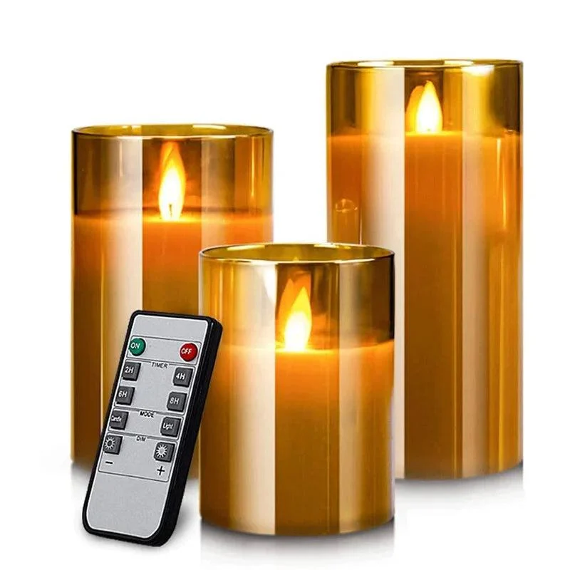 LED Candle set | Lifelike candle set with remote control -  - #tag1#