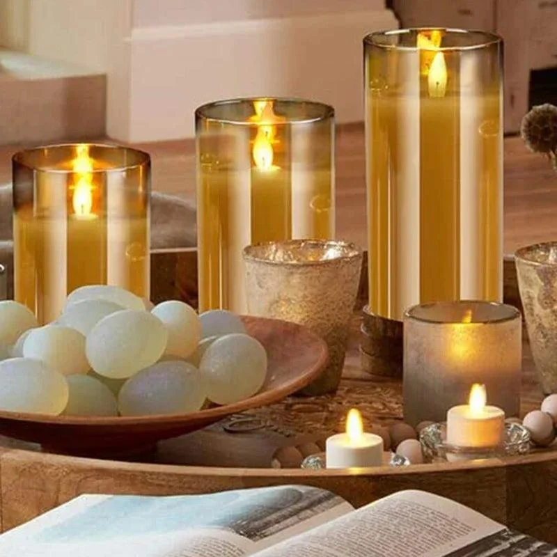 LED Candle set | Lifelike candle set with remote control -  - #tag1#