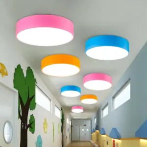 LED Ceiling Lamp Children Round - Colorful Design