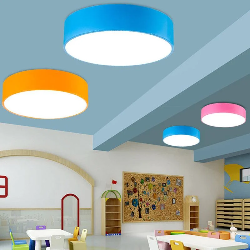 LED Ceiling Lamp Children Round - Colorful Design -  - #tag1#