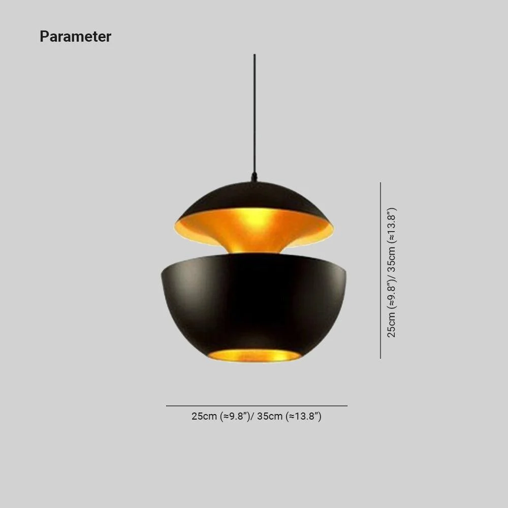 LED Chandelier - Luxora - Design Shade - Black or white Hanging Lamp -  - #tag1#