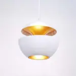 LED Chandelier Luxora Design Shade Black or white Hanging Lamp tag1