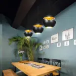 LED Chandelier Luxora Design Shade Black or white Hanging Lamp tag1