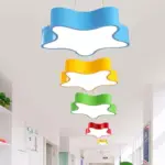 LED Children s Lamp Hanging with Star Acrylic Shade Red Green Yellow Finish tag1