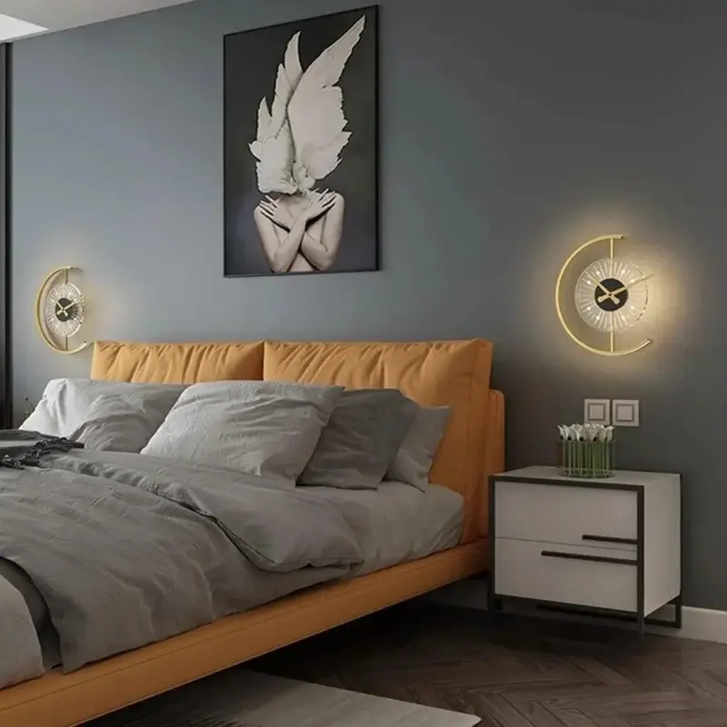 LED Clock Wall Lamp tag1