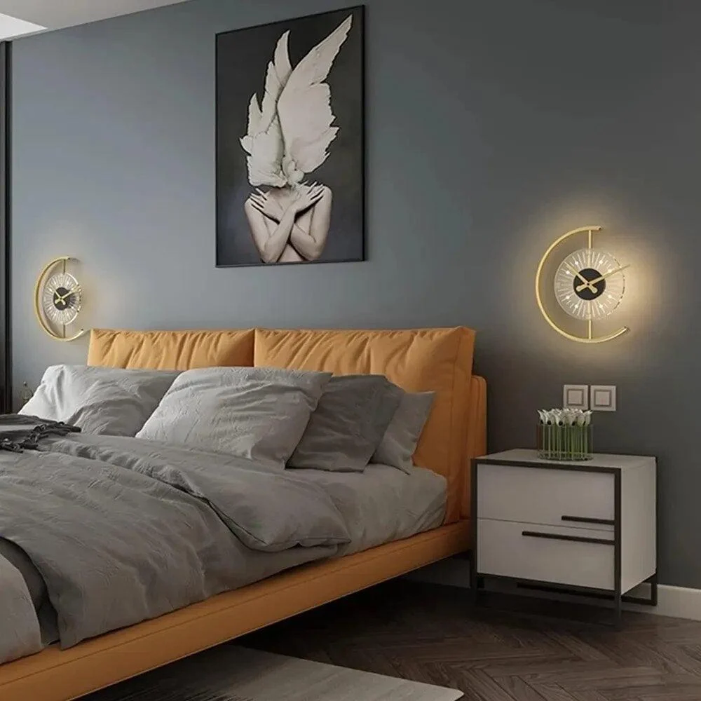 LED Clock Wall Lamp -  - #tag1#