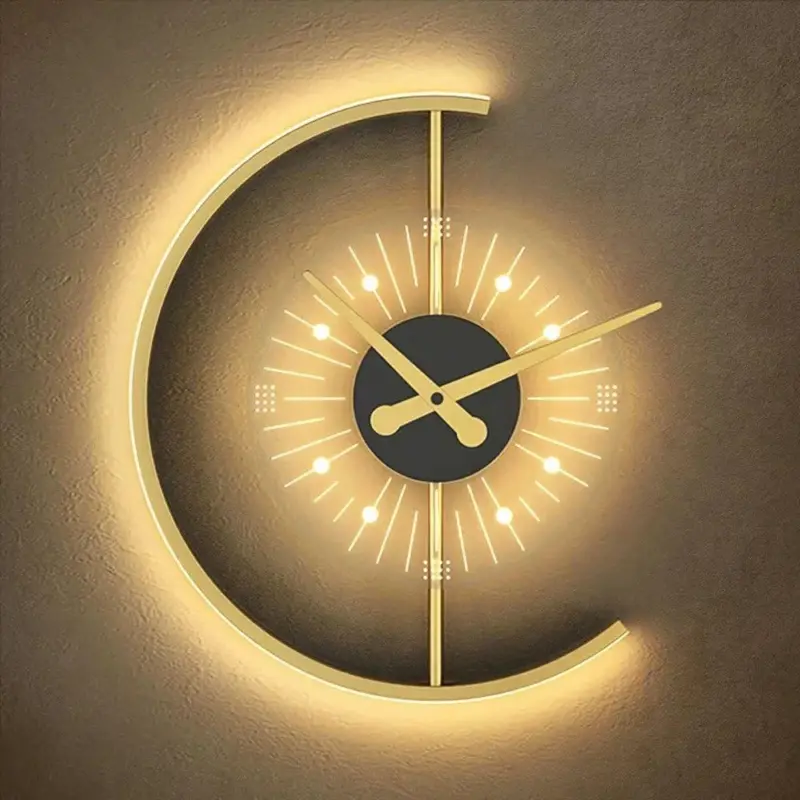 LED Clock Wall Lamp tag1