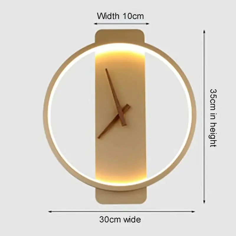 LED Clock Wall Lamp tag1