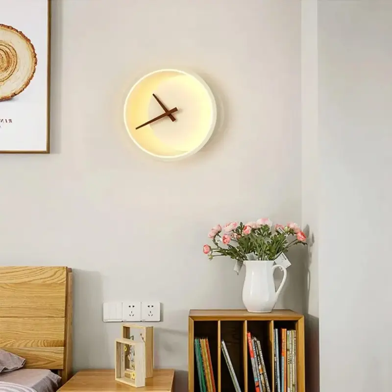 LED Clock Wall Lamp tag1
