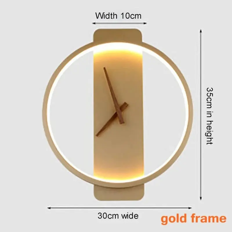 LED Clock Wall Lamp tag1