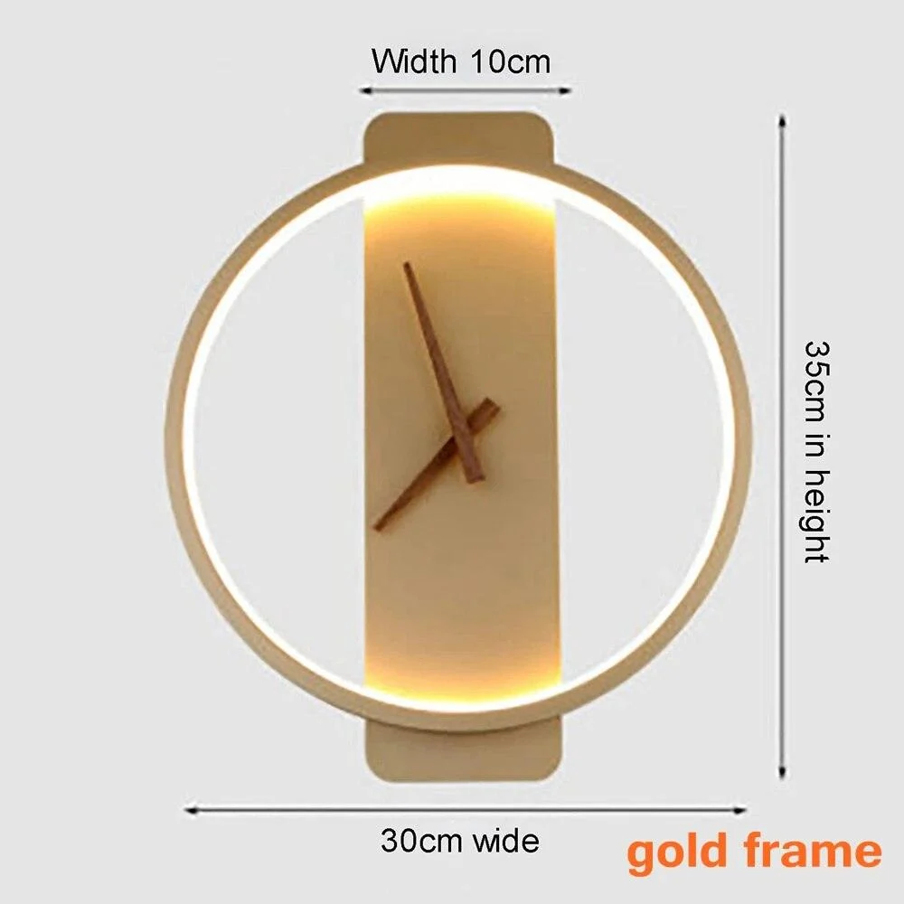 LED Clock Wall Lamp -  - #tag1#