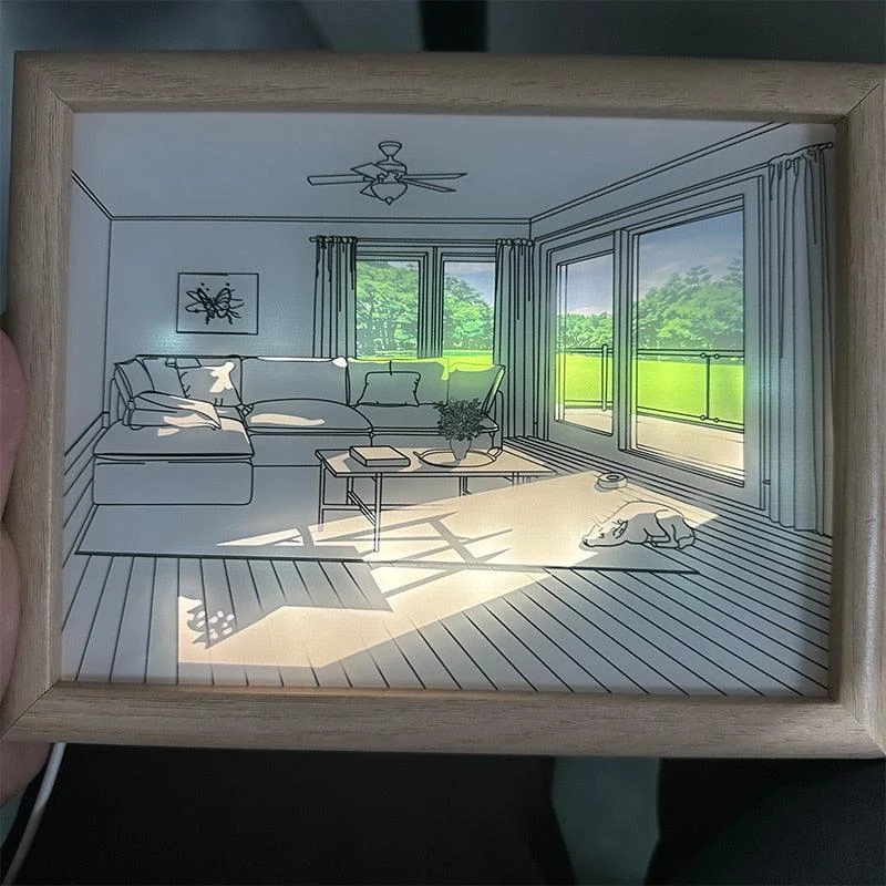 LED Decorative Light Painting Bedside Picture -  - #tag1#